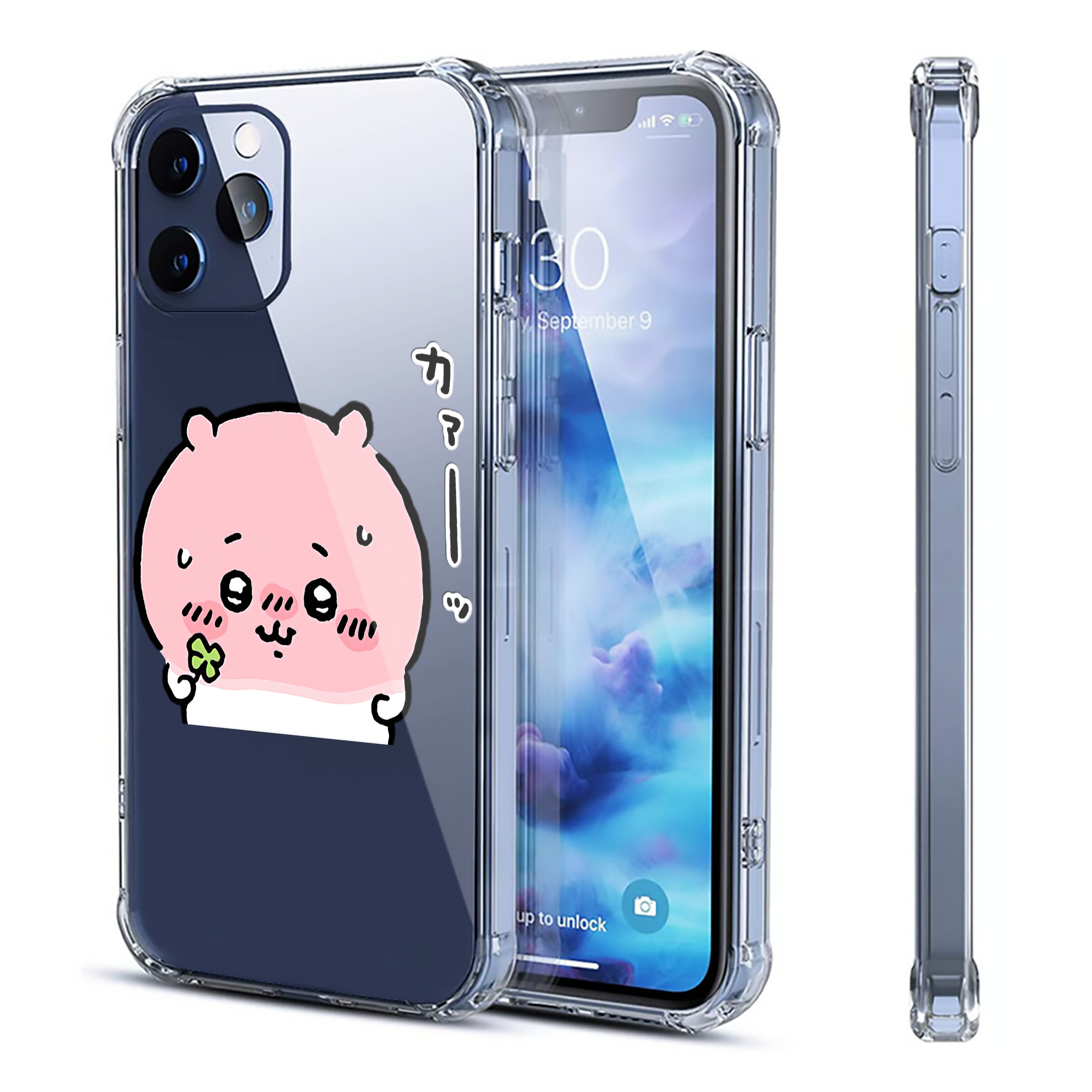 （画像用） ちいかわ ちいかわ Chii-kawa chiikawa 【iPhone 12シリーズ対応】透明スマホケース（クリアソフトケース）